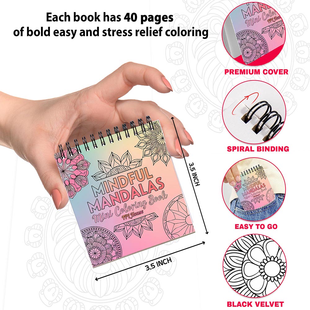 Pattern Mini Coloring Pages for Adult