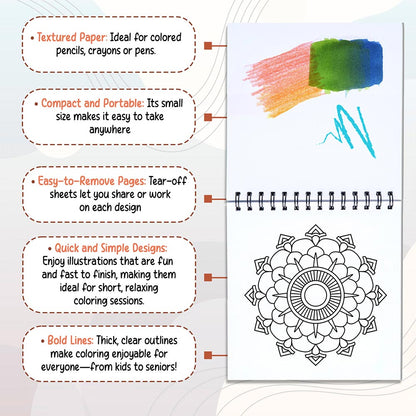 Pattern Mini Coloring Sheets for Adult