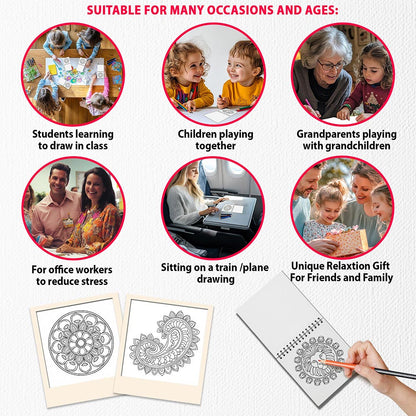 Pattern Mini Coloring Book for Adult