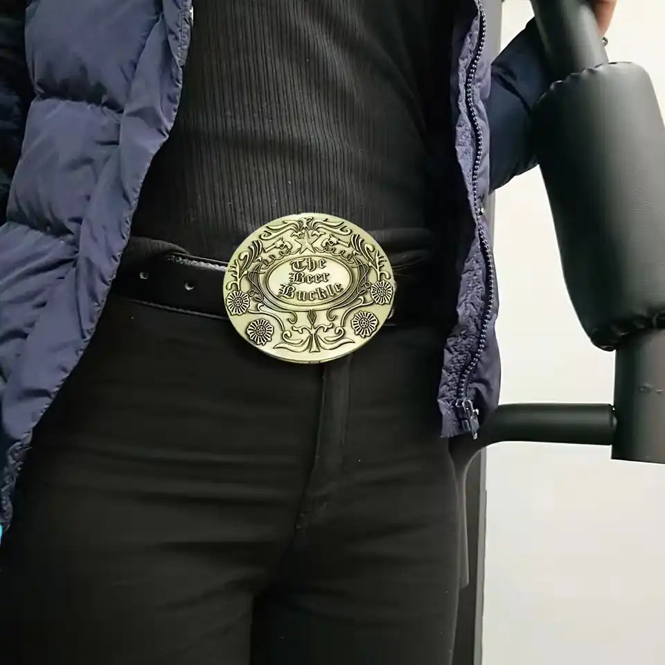Beer Belt Buckle, Hands-Free Beer Can Holder