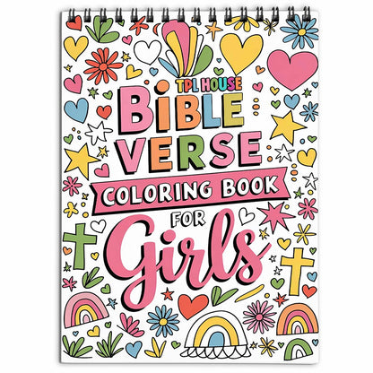 TPLHOUSE Bible Verse Coloring Book For Girls