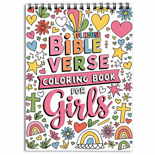 TPLHOUSE Bible Verse Coloring Book For Girls