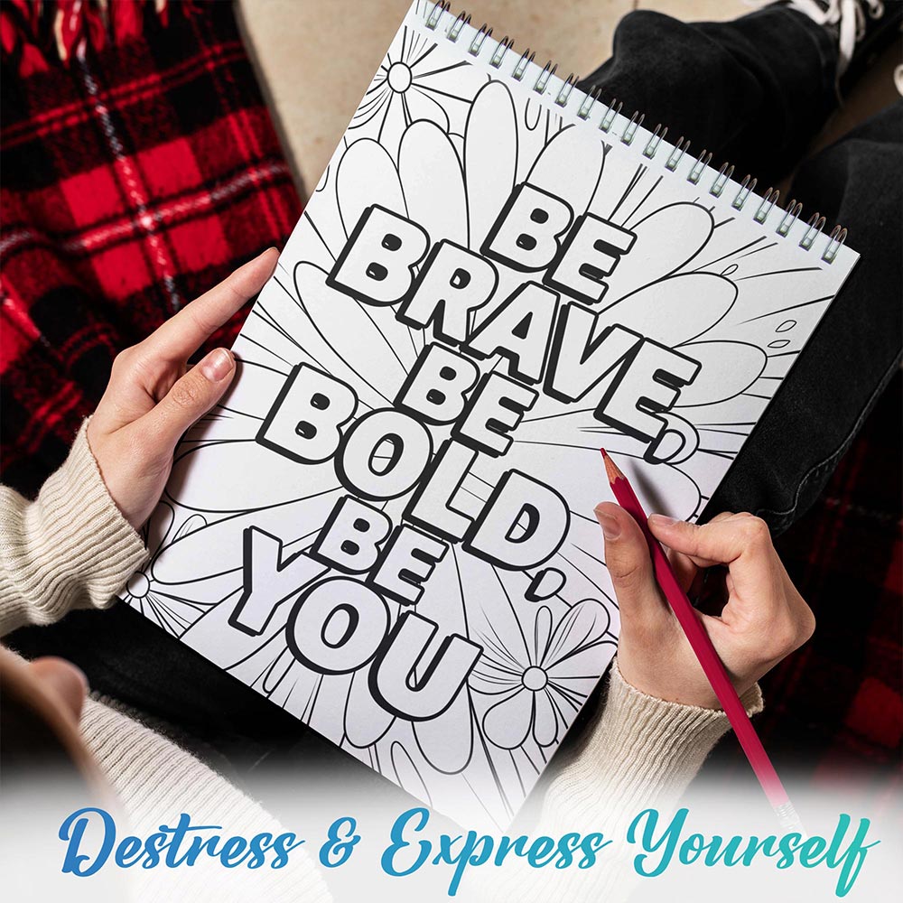 TPLHOUSE Bible Verse Coloring Book Spiral Bound for Adults