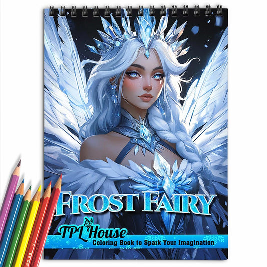 TPLHOUSE Frost Fairy Coloring Book for Adult