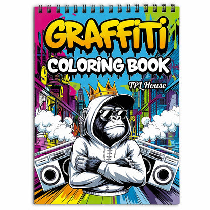 TPLHOUSE Graffiti Coloring Book for Adults