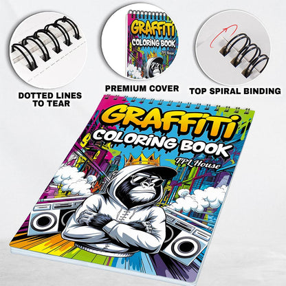 TPLHOUSE Graffiti Coloring Pages for Adults