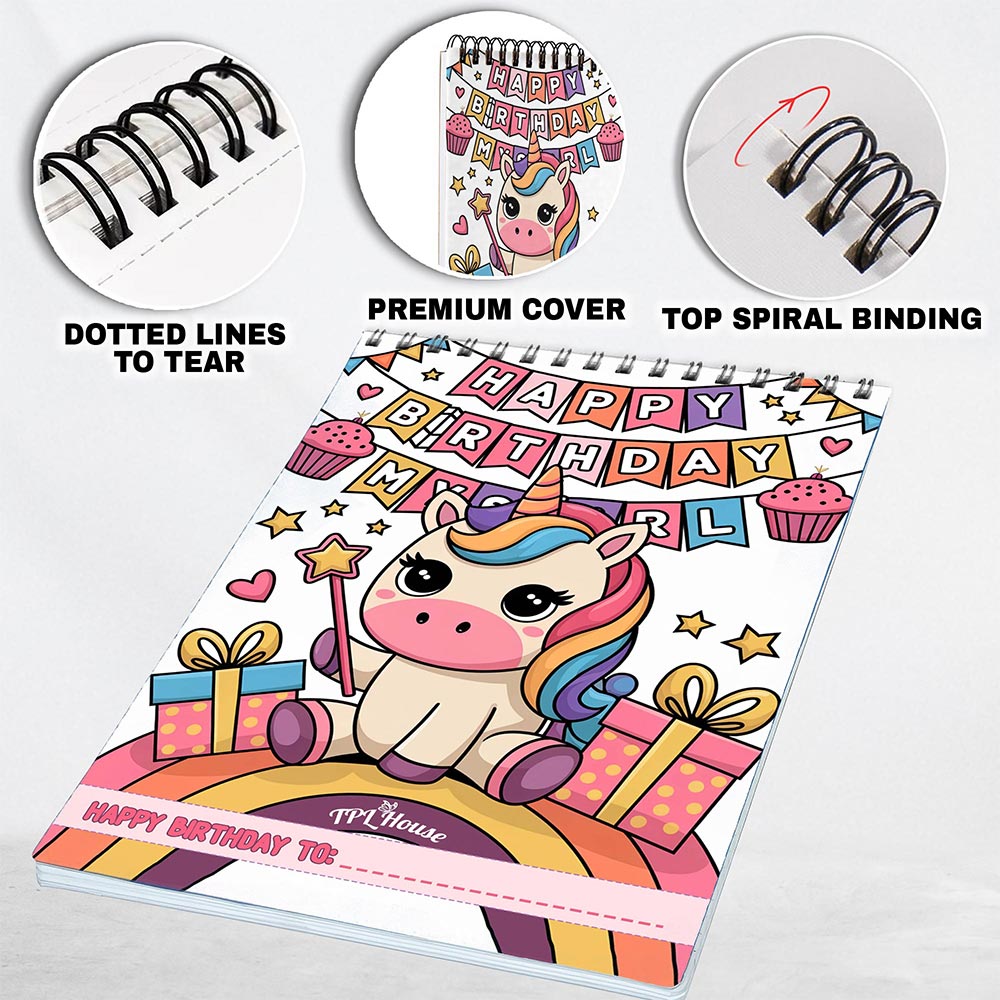 TPLHOUSE Happy Birthday My Girl Coloring Pages for Girl