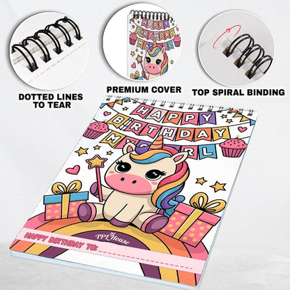 TPLHOUSE Happy Birthday My Girl Coloring Pages for Girl