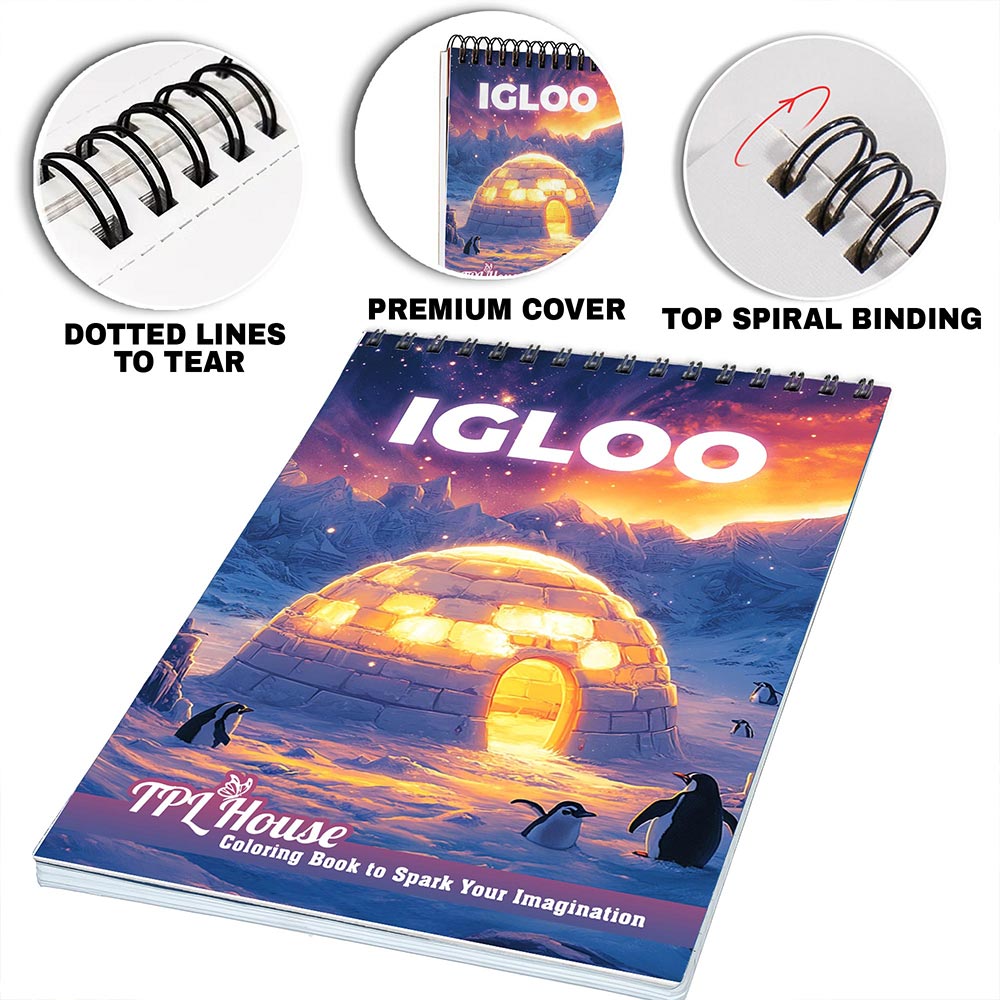 TPLHOUSE Igloo Coloring Pages for Adults