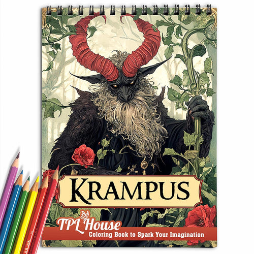 TPLHOUSE Krampus Coloring Book for Adults