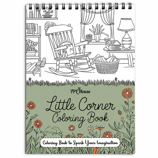 TPLHOUSE Little Corner Coloring Book for Adults