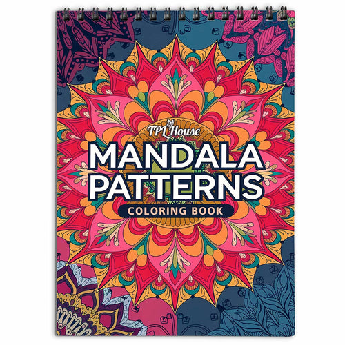 TPLHOUSE Mandala Patterns Coloring Book for Adults