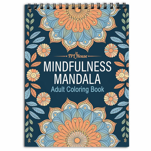 TPLHOUSE Mindfulness Mandala Coloring Book for Adults