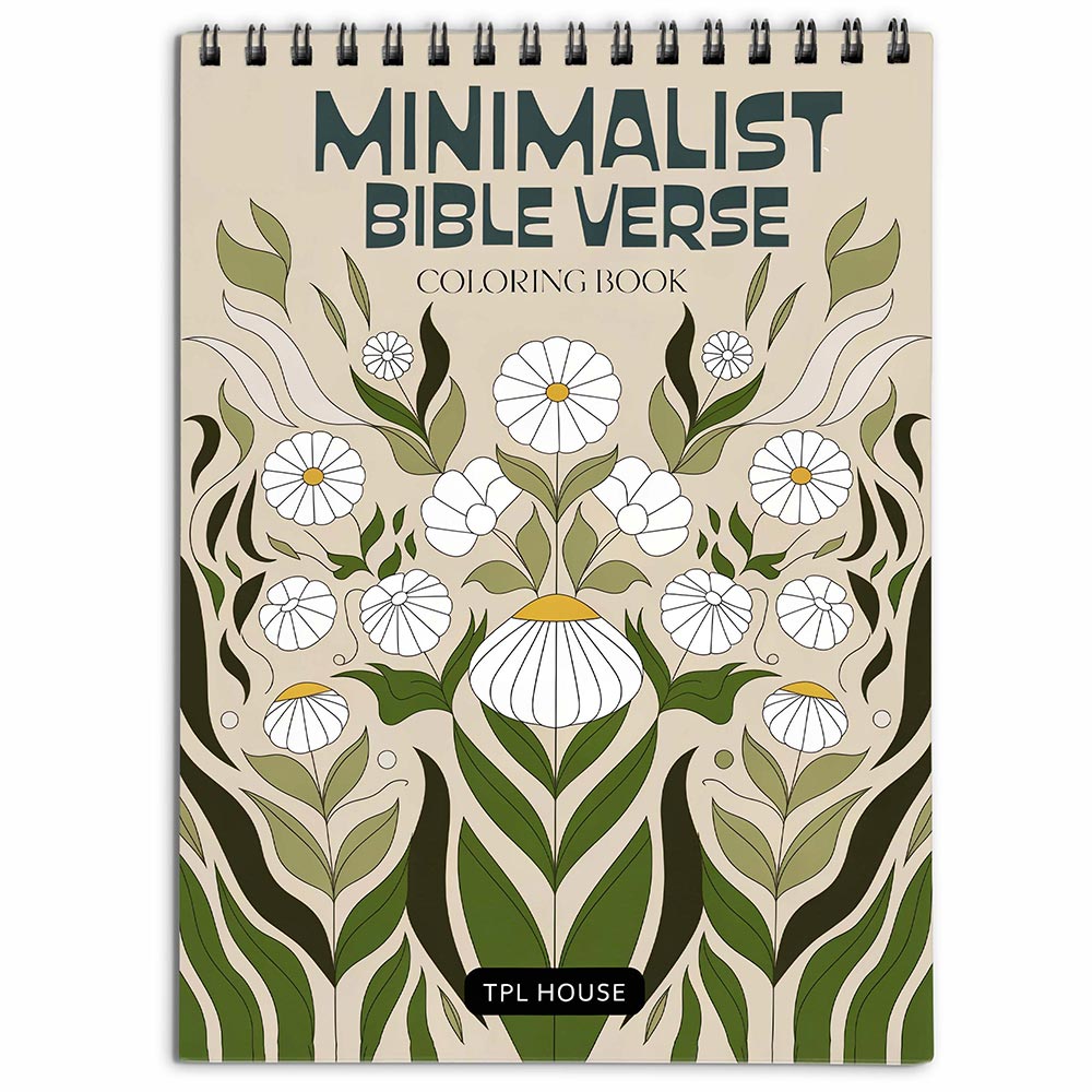 TPLHOUSE Minimalist Bible Verse Coloring Book for Adults