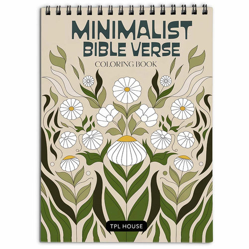 TPLHOUSE Minimalist Bible Verse Coloring Book for Adults