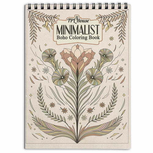 TPLHOUSE Minimalist Boho Coloring Book for Adults