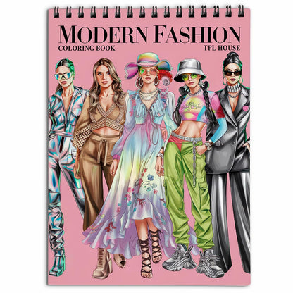 TPLHOUSE Modern Fashion Coloring Book for Adults