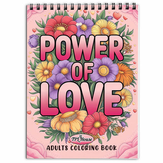 TPLHOUSE Power of Love Coloring Book for Adults