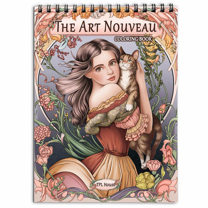 TPLHOUSE The Art Nouveau Coloring Book for Adults