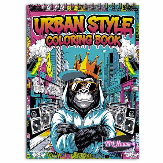 TPLHOUSE Urban Style Coloring Book for Adults