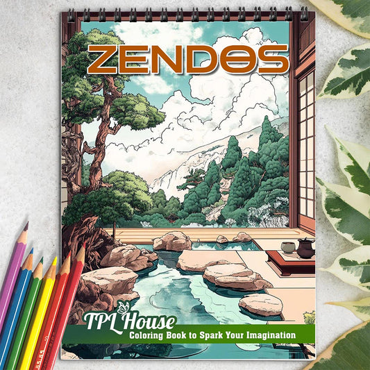 TPLHOUSE Zendos Coloring Book for Adults