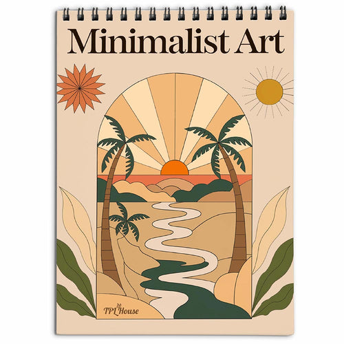 TPLHOUSE Minimalist Art Coloring Book for Adults