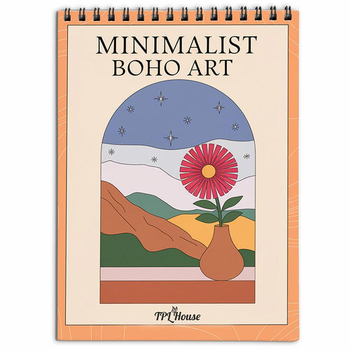 TPLHOUSE Minimalist Boho Art Coloring Book for Adults