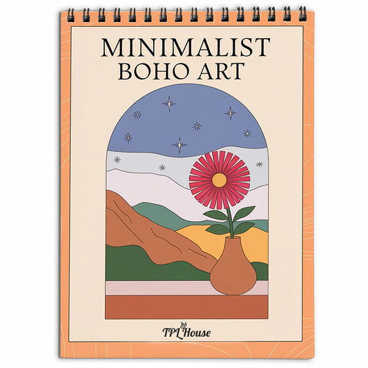 TPLHOUSE Minimalist Boho Art Coloring Book for Adults