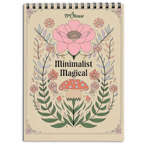 TPLHOUSE Minimalist Magical Coloring Book for Adults