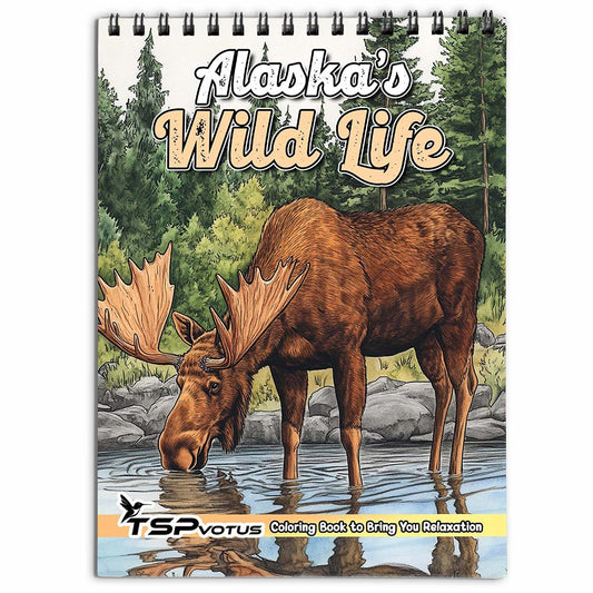 TSPVOTUS Alaska's Wild Life Coloring Book for Adult