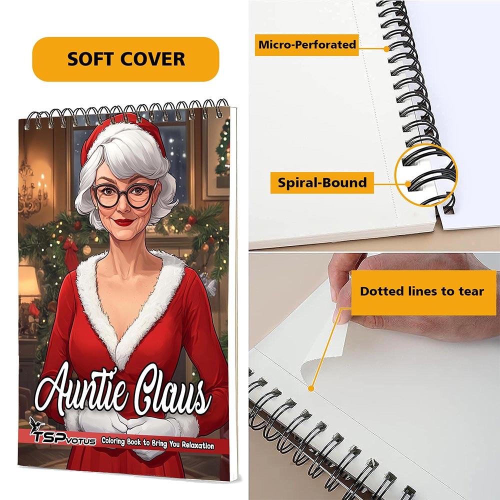 TSPVOTUS Auntie Claus Coloring Pages for Adult