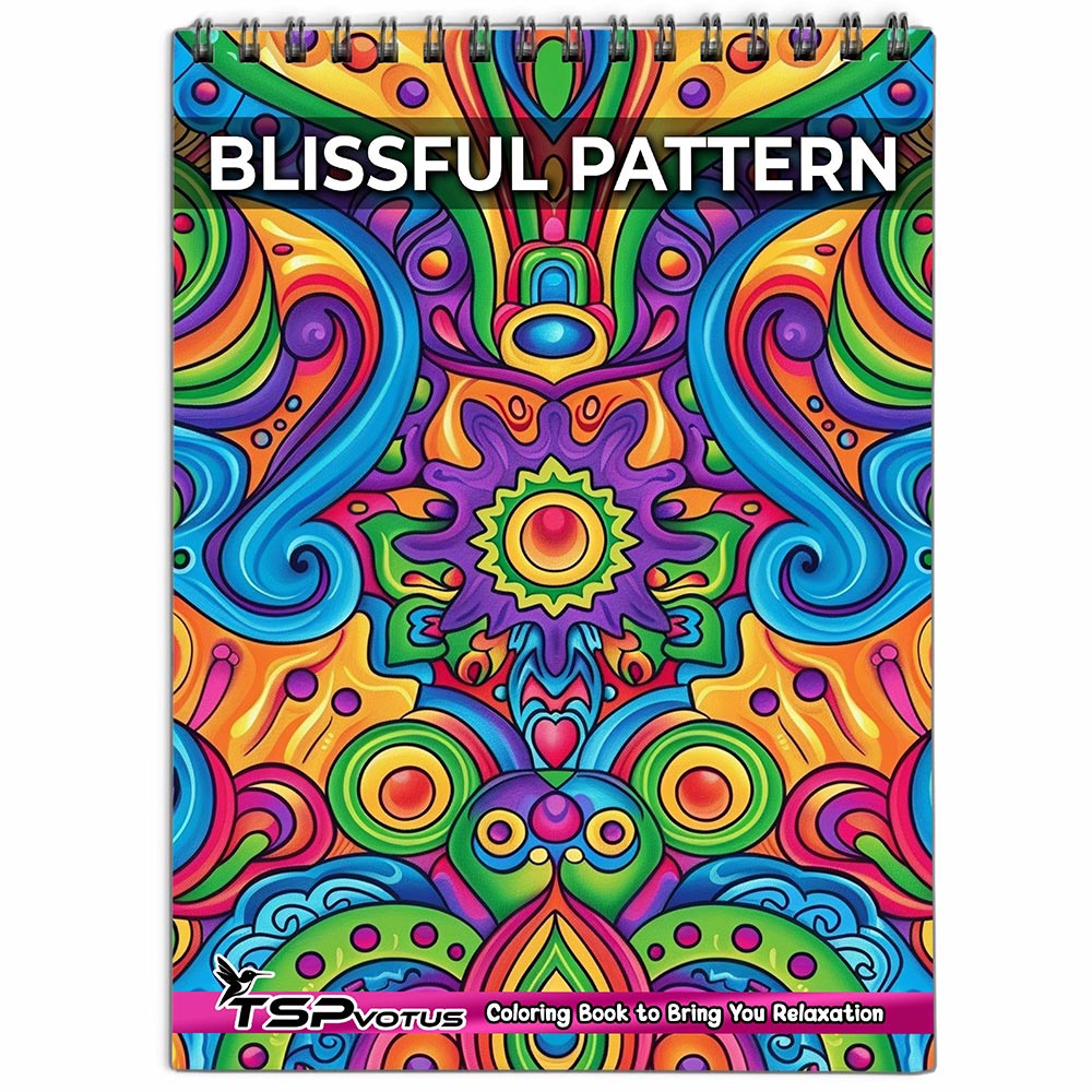 TSPVOTUS Blissful Pattern Coloring Book for Adult