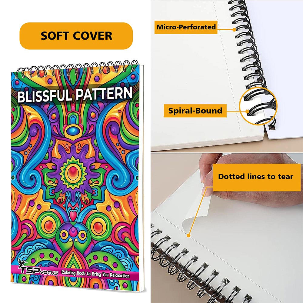 TSPVOTUS Blissful Pattern Coloring Pages for Adult