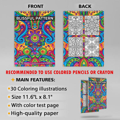 TSPVOTUS Blissful Pattern Coloring Sheets for Adult