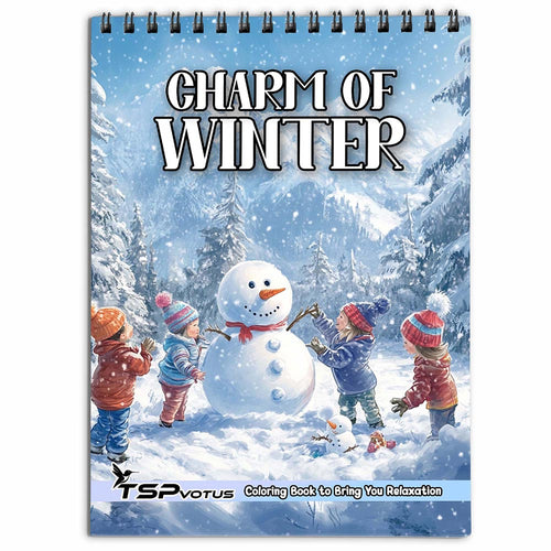 TSPVOTUS Charm of Winter Coloring Book for Adult
