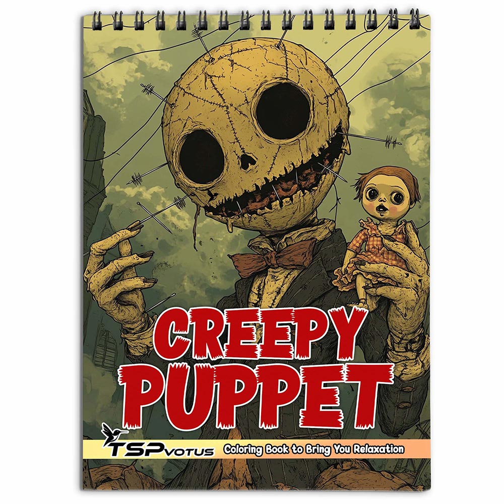 TSPVOTUS Creepy Puppet Coloring Book for Adult