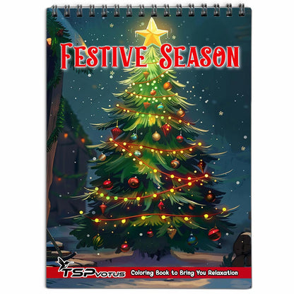 TSPVOTUS Festive Season Coloring Book for Adult