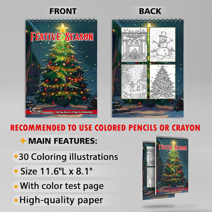 TSPVOTUS Festive Season Coloring Sheets for Adult