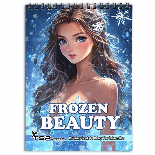 TSPVOTUS Frozen Beauty Coloring Book for Adult
