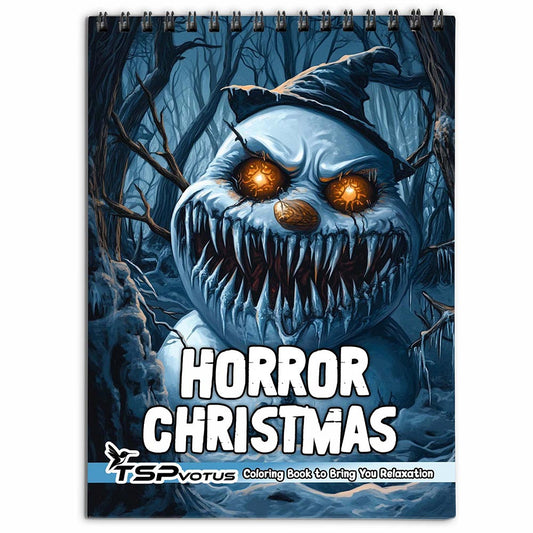 TSPVOTUS Horror Christmas Coloring Book for Adult