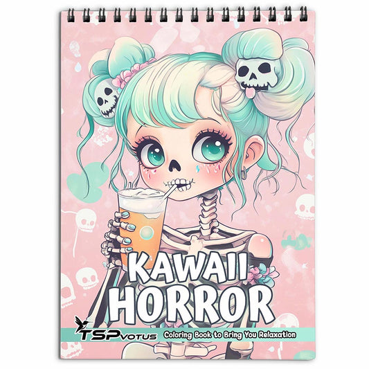 TSPVOTUS Kawaii Horror Coloring Book for Adult