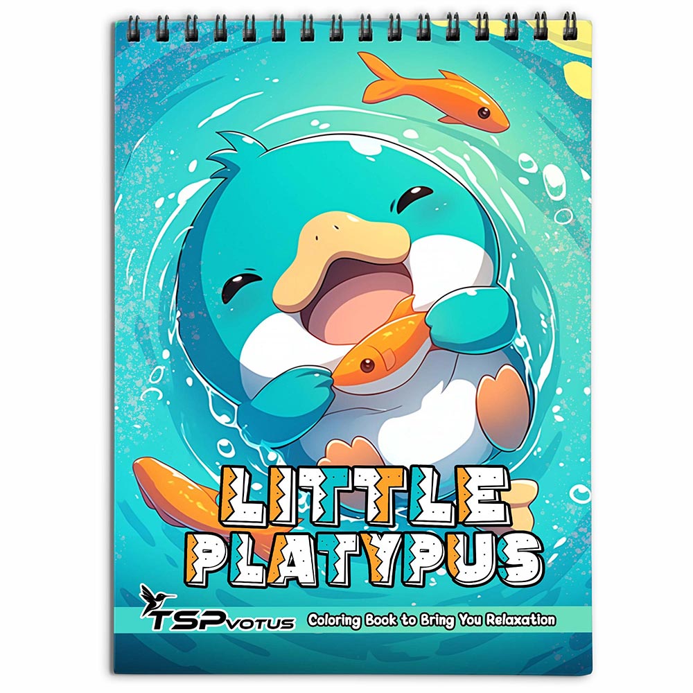TSPVOTUS Little Platypus Coloring Book for Adults