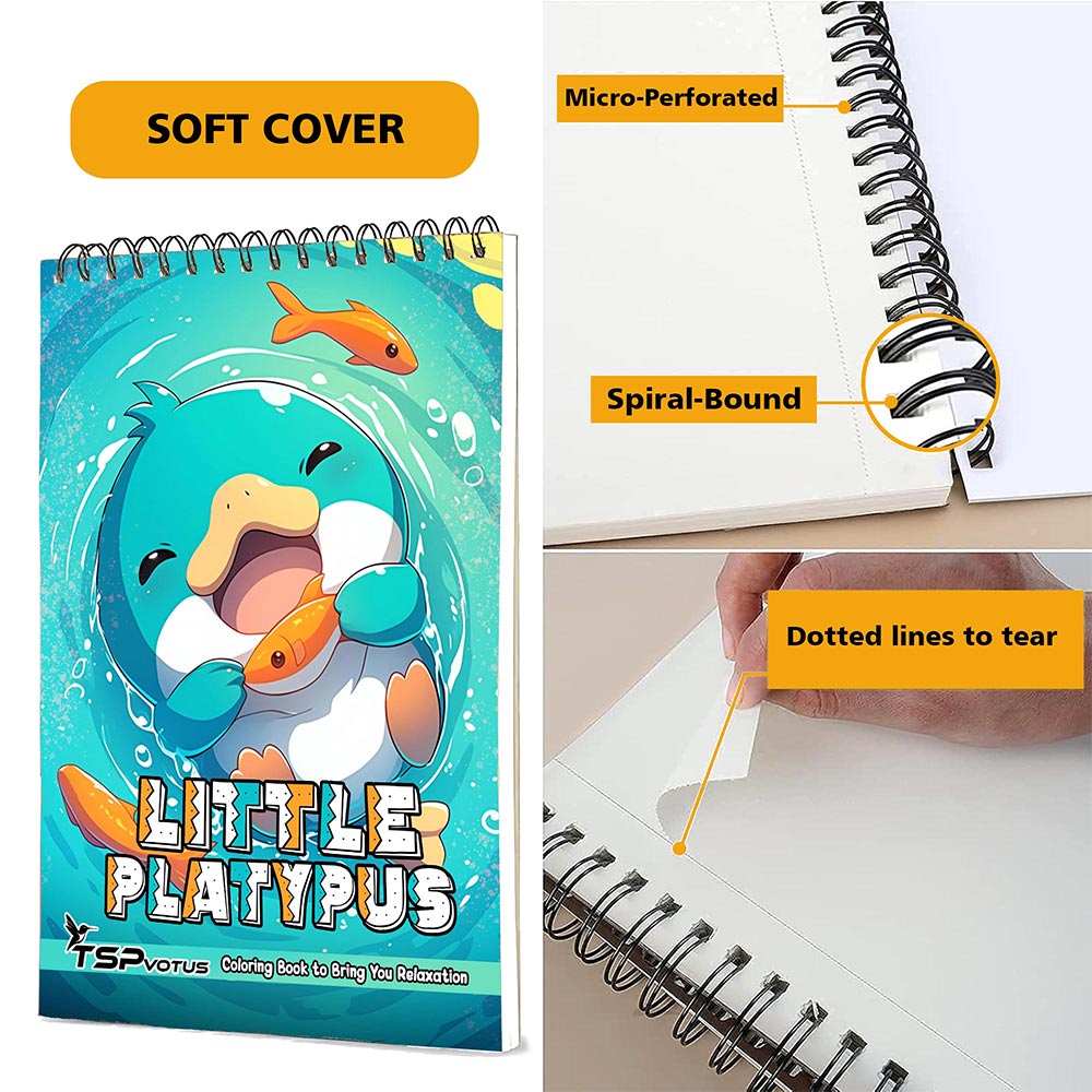 TSPVOTUS Little Platypus Coloring Pages for Adults