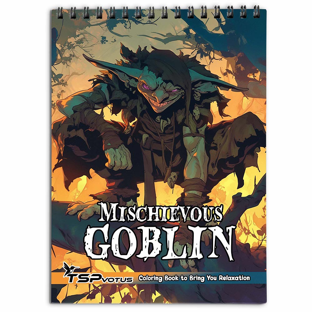 TSPVOTUS Mischievous Goblin Coloring Book for Adults