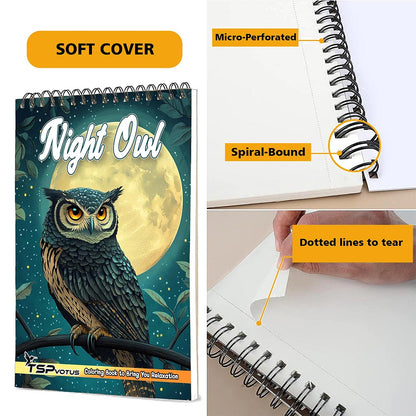 TSPVOTUS Night Owl Coloring Pages for Adult