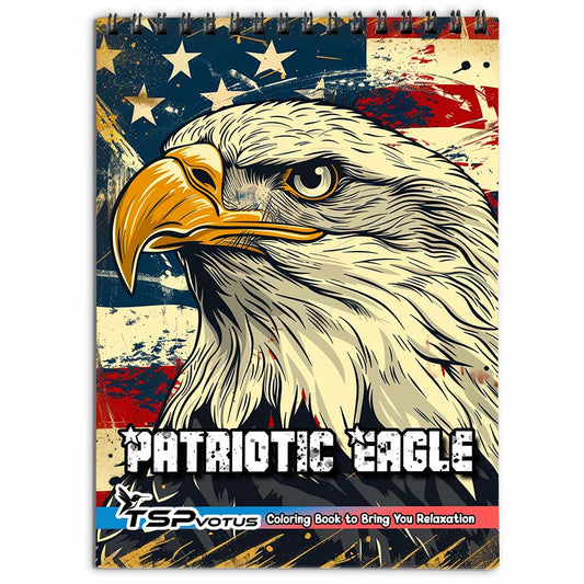 TSPVOTUS Patriotic Eagle Coloring Book for Adult