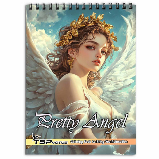 TSPVOTUS Pretty Angel Coloring Book for Adult
