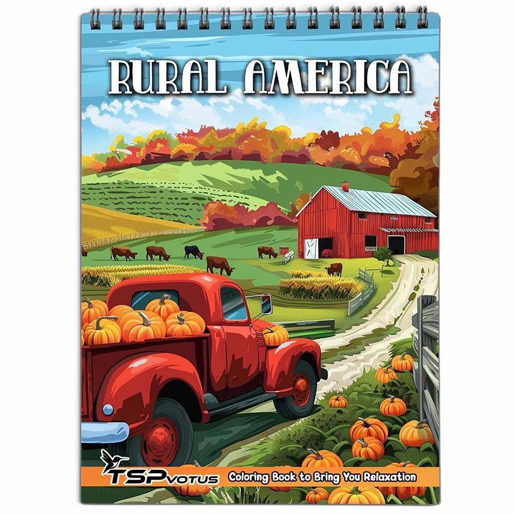 TSPVOTUS Rural America Coloring Book for Adult