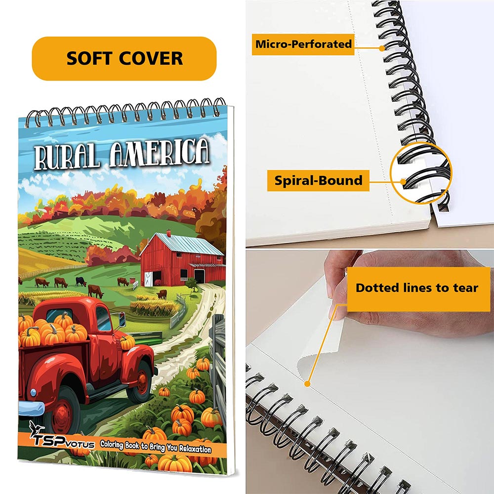 TSPVOTUS Rural America Coloring Pages for Adult