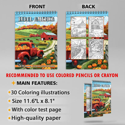 TSPVOTUS Rural America Coloring Sheets for Adult